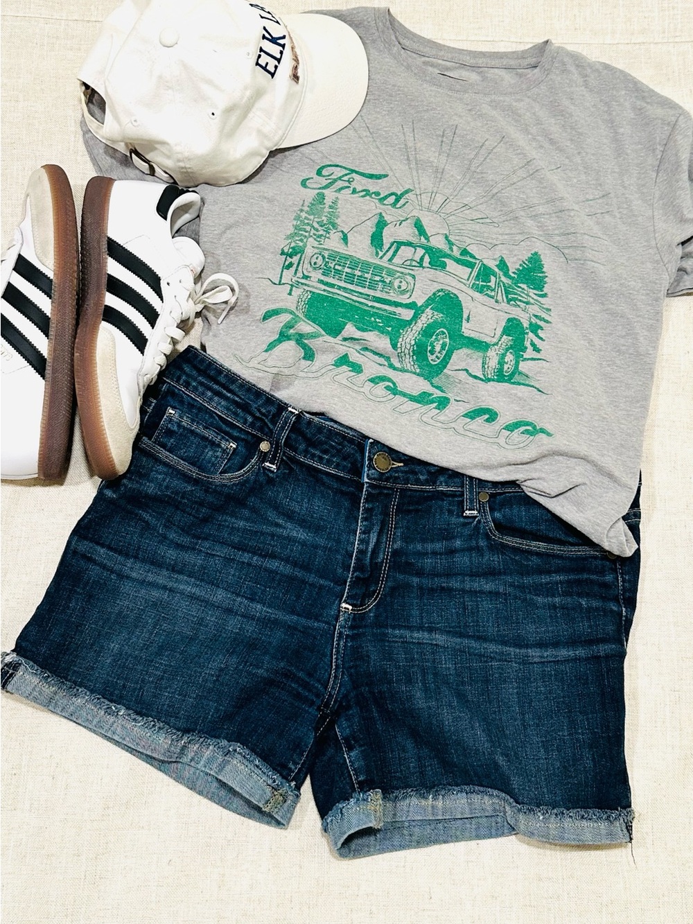 PAIGE Denim Shorts Jimmy Jimmy Sz 31 Dark Wash Cuffed Raw Hem Stretch